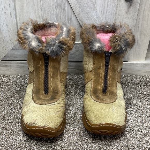 Oscar Sport Italy Apres Ski Winter Fur Boots. real animal fur! 39 8-8.5 - Picture 5 of 12